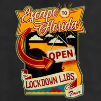 Escape To Florida Open The Lockdown Libs Tour Adult Drive Performance Visor