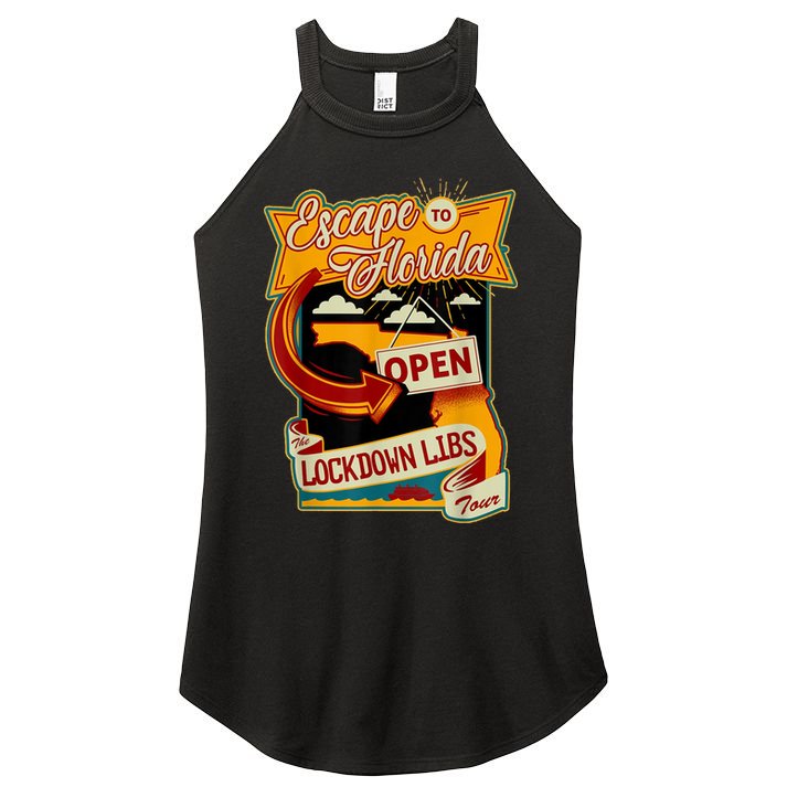 Escape To Florida Open The Lockdown Libs Tour Women's Perfect Tri Rocker Tank