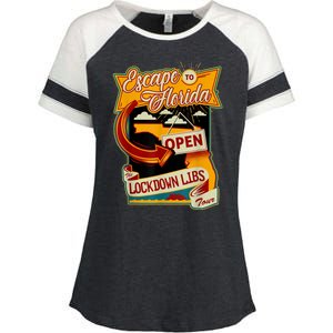 Escape To Florida Open The Lockdown Libs Tour Enza Ladies Jersey Colorblock Tee