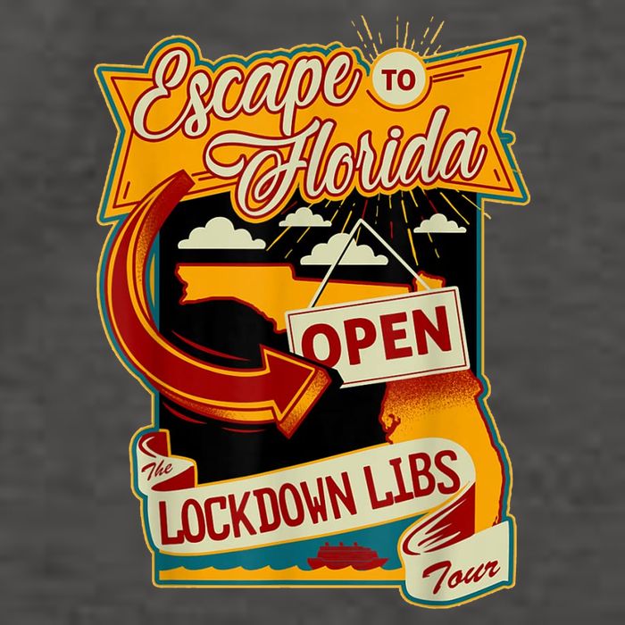Escape To Florida Open The Lockdown Libs Tour Vector Backpack