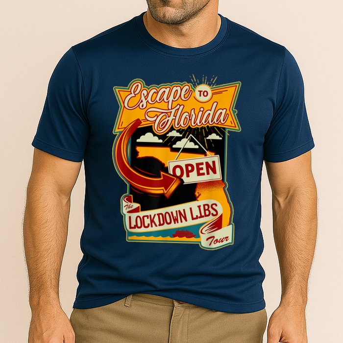 Escape To Florida Open The Lockdown Libs Tour Performance Shirt