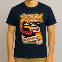 Escape To Florida Open The Lockdown Libs Tour T-Shirt