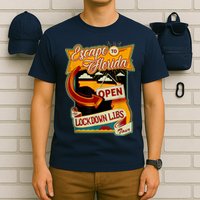 Escape To Florida Open The Lockdown Libs Tour T-Shirt