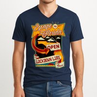 Escape To Florida Open The Lockdown Libs Tour V-Neck T-Shirt