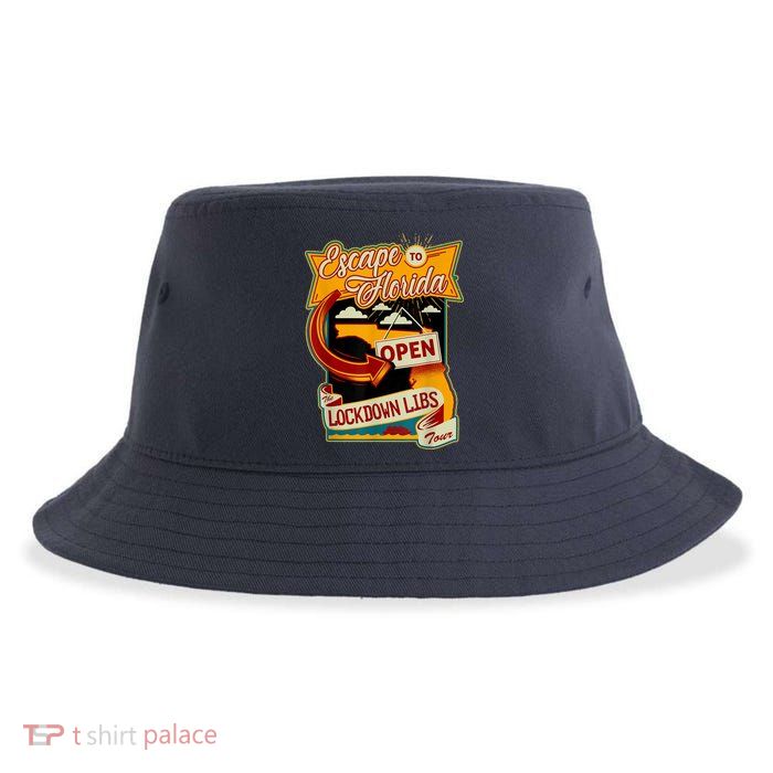 Escape To Florida Open The Lockdown Libs Tour Sustainable Bucket Hat