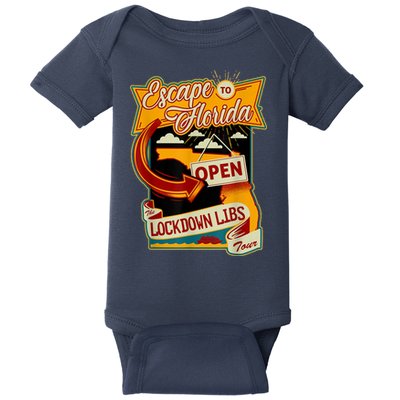 Escape To Florida Open The Lockdown Libs Tour Baby Bodysuit