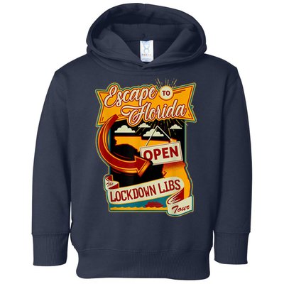 Escape To Florida Open The Lockdown Libs Tour Toddler Hoodie