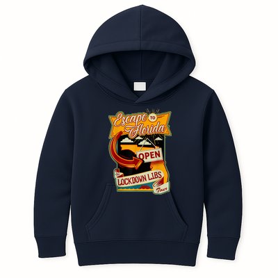 Escape To Florida Open The Lockdown Libs Tour Kids Hoodie
