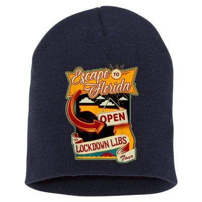 Escape To Florida Open The Lockdown Libs Tour Short Acrylic Beanie