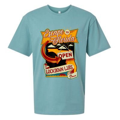 Escape To Florida Open The Lockdown Libs Tour Sueded Cloud Jersey T-Shirt