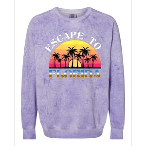 Escape To Florida Colorblast Crewneck Sweatshirt