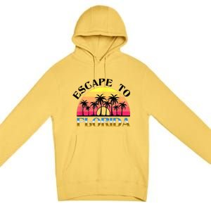 Escape To Florida Premium Pullover Hoodie