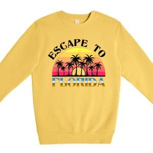 Escape To Florida Premium Crewneck Sweatshirt