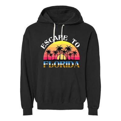 Escape To Florida Garment-Dyed Fleece Hoodie