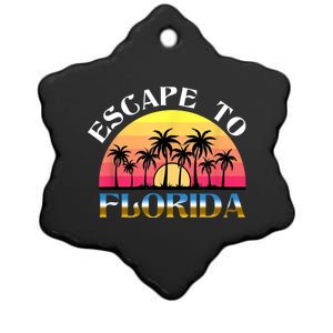 Escape To Florida Ceramic Star Ornament