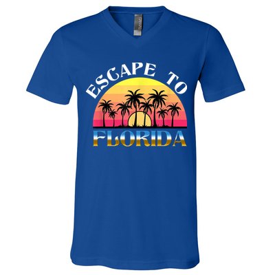 Escape To Florida V-Neck T-Shirt
