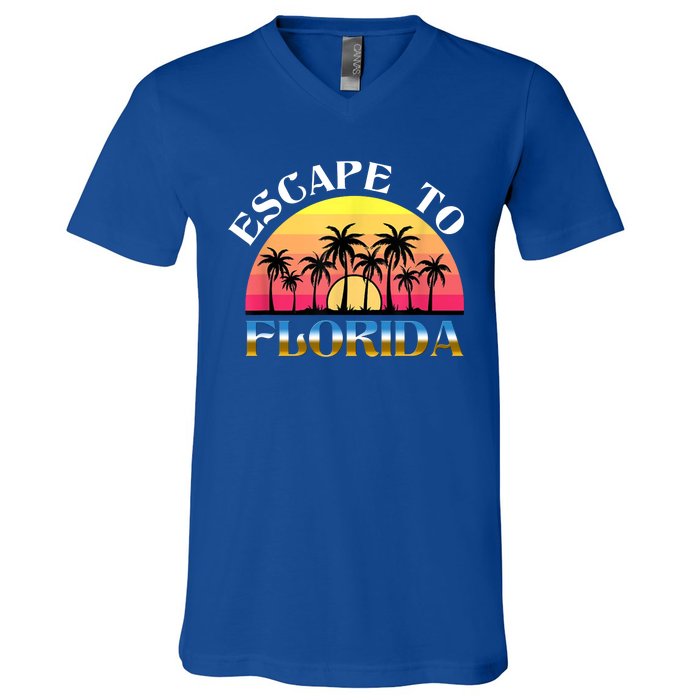 Escape To Florida V-Neck T-Shirt