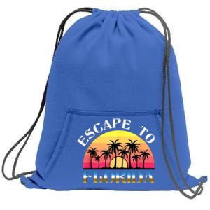 Escape To Florida Sweatshirt Cinch Pack Bag