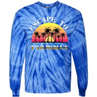 Escape To Florida Tie-Dye Long Sleeve Shirt