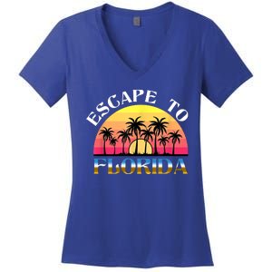 Escape To Florida Women's V-Neck T-Shirt