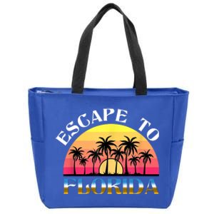 Escape To Florida Zip Tote Bag