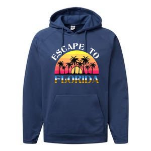 Escape To Florida Performance Fleece Hoodie