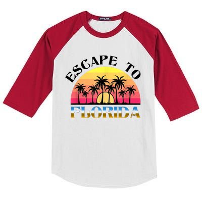 Escape To Florida Kids Colorblock Raglan Jersey