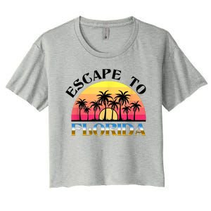 Escape To Florida Women's Crop Top Tee