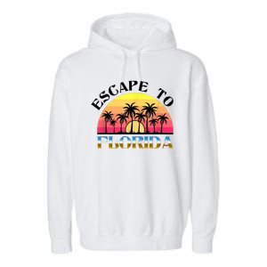 Escape To Florida Garment-Dyed Fleece Hoodie