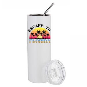 Escape To Florida Stainless Steel Tumbler