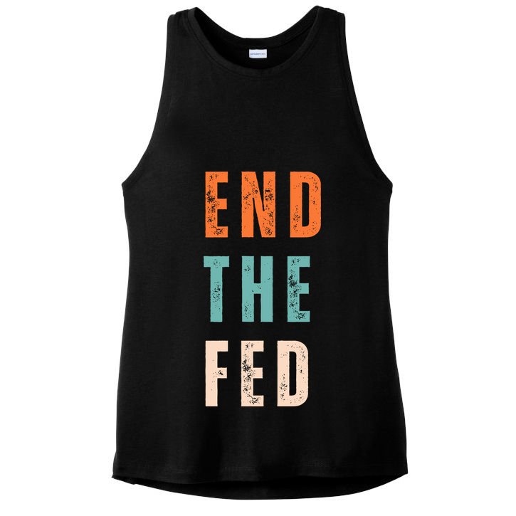 End The Fed Conservative Libertarian Ladies PosiCharge Tri-Blend Wicking Tank