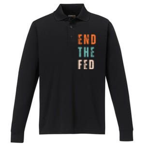 End The Fed Conservative Libertarian Performance Long Sleeve Polo