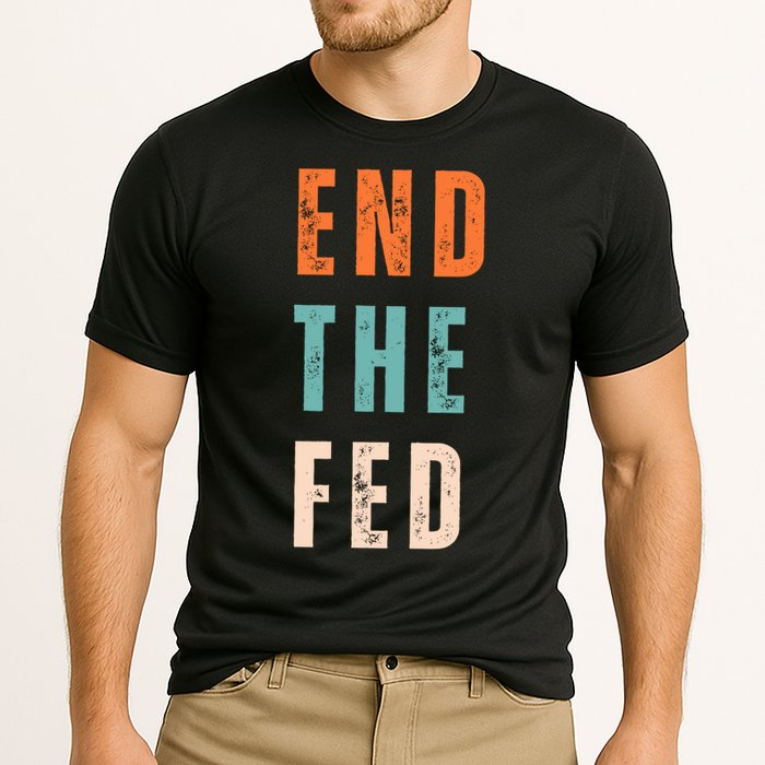 End The Fed Conservative Libertarian Cooling Performance Crew T-Shirt
