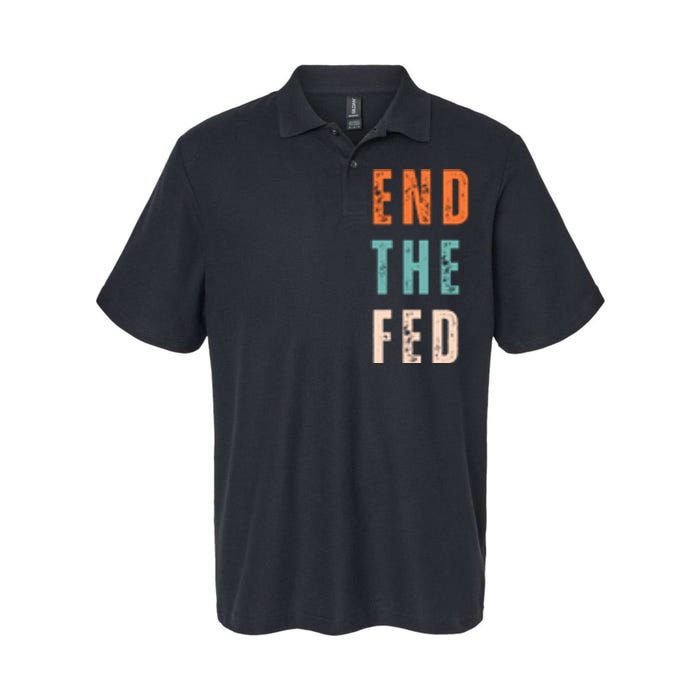 End The Fed Conservative Libertarian Softstyle Adult Sport Polo