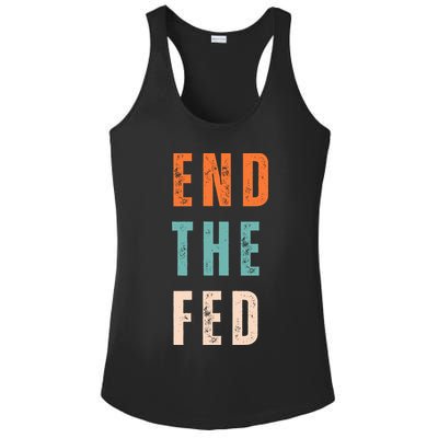 End The Fed Conservative Libertarian Ladies PosiCharge Competitor Racerback Tank