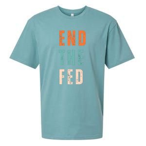 End The Fed Conservative Libertarian Sueded Cloud Jersey T-Shirt