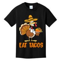Eat Tacos Funny Turkey Thanksgiving Holiday Kids T-Shirt