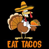 Eat Tacos Funny Turkey Thanksgiving Holiday Kids T-Shirt