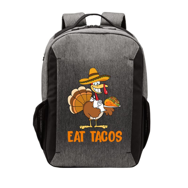 Eat Tacos Funny Turkey Thanksgiving Holiday Vector Backpack