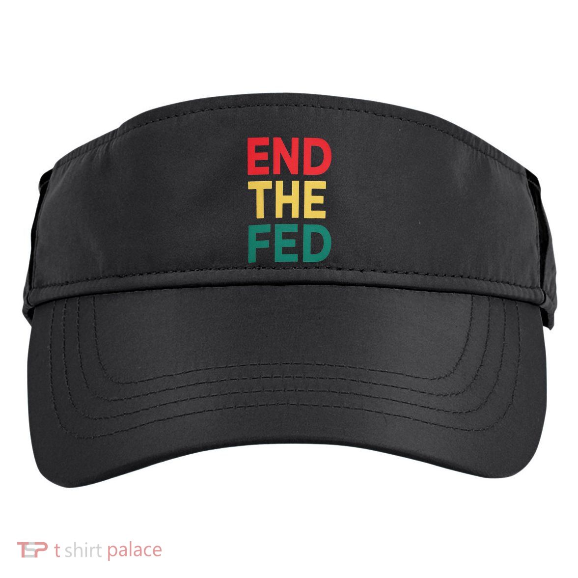End The Fed Federal Reserve Bitcoin Over Fiat Currency Adult Drive Performance Visor