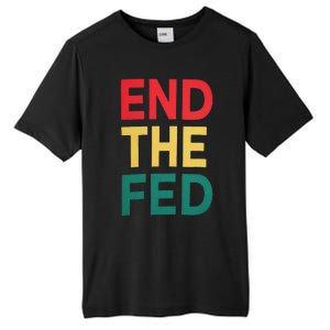 End The Fed Federal Reserve Bitcoin Over Fiat Currency Tall Fusion ChromaSoft Performance T-Shirt