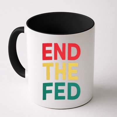 End The Fed Federal Reserve Bitcoin Over Fiat Currency Mug