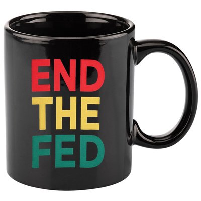 End The Fed Federal Reserve Bitcoin Over Fiat Currency 11oz C Handle Ceramic Mug