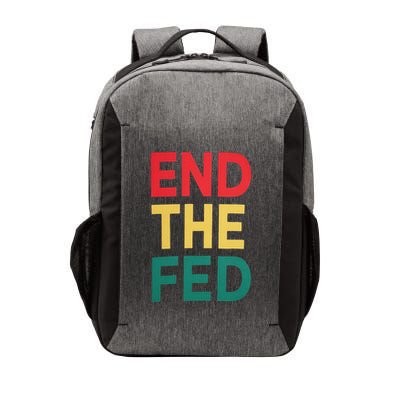 End The Fed Federal Reserve Bitcoin Over Fiat Currency Vector Backpack