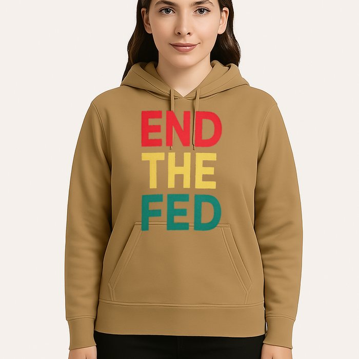 End The Fed Federal Reserve Bitcoin Over Fiat Currency Hoodie