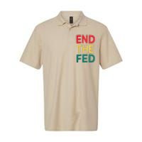 End The Fed Federal Reserve Bitcoin Over Fiat Currency Softstyle Adult Sport Polo