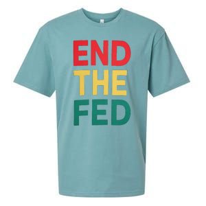 End The Fed Federal Reserve Bitcoin Over Fiat Currency Sueded Cloud Jersey T-Shirt