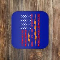 Electrician Tools Flash American Flag Funny Electricians Great Gift Coaster