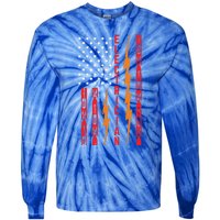 Electrician Tools Flash American Flag Funny Electricians Great Gift Tie-Dye Long Sleeve Shirt