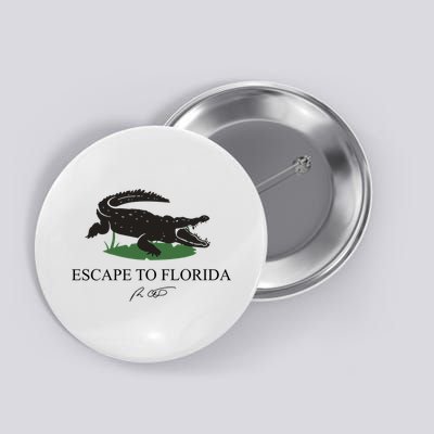Escape To Florida Ron Desantis Us Flag Vintage Funny Button